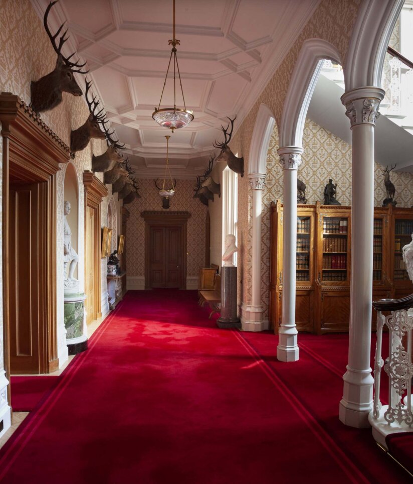 Castle Hallway Stairs