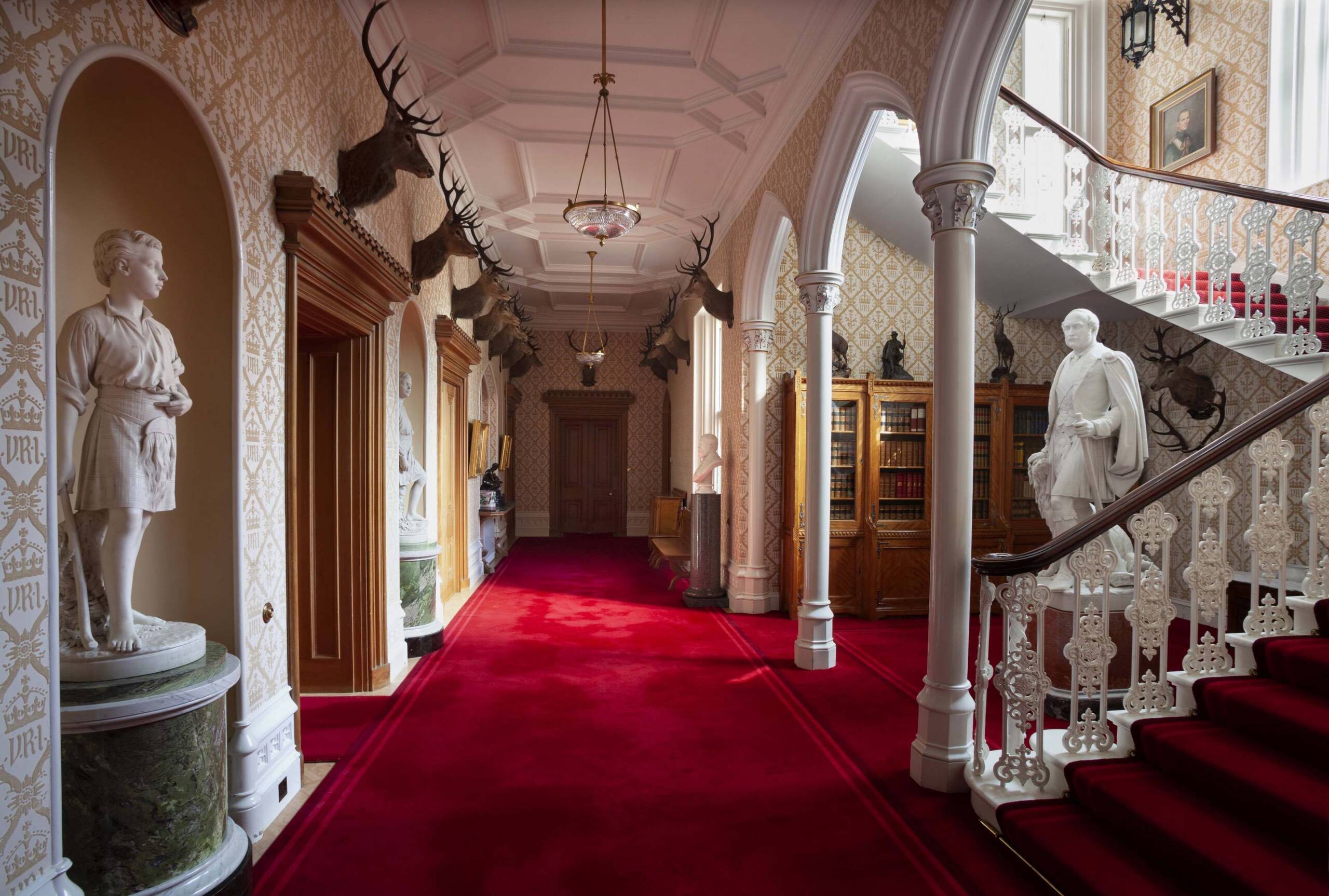 Castle Hallway Stairs