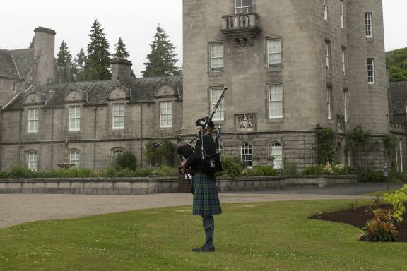 Bagpipes at Balmoral Castle opening